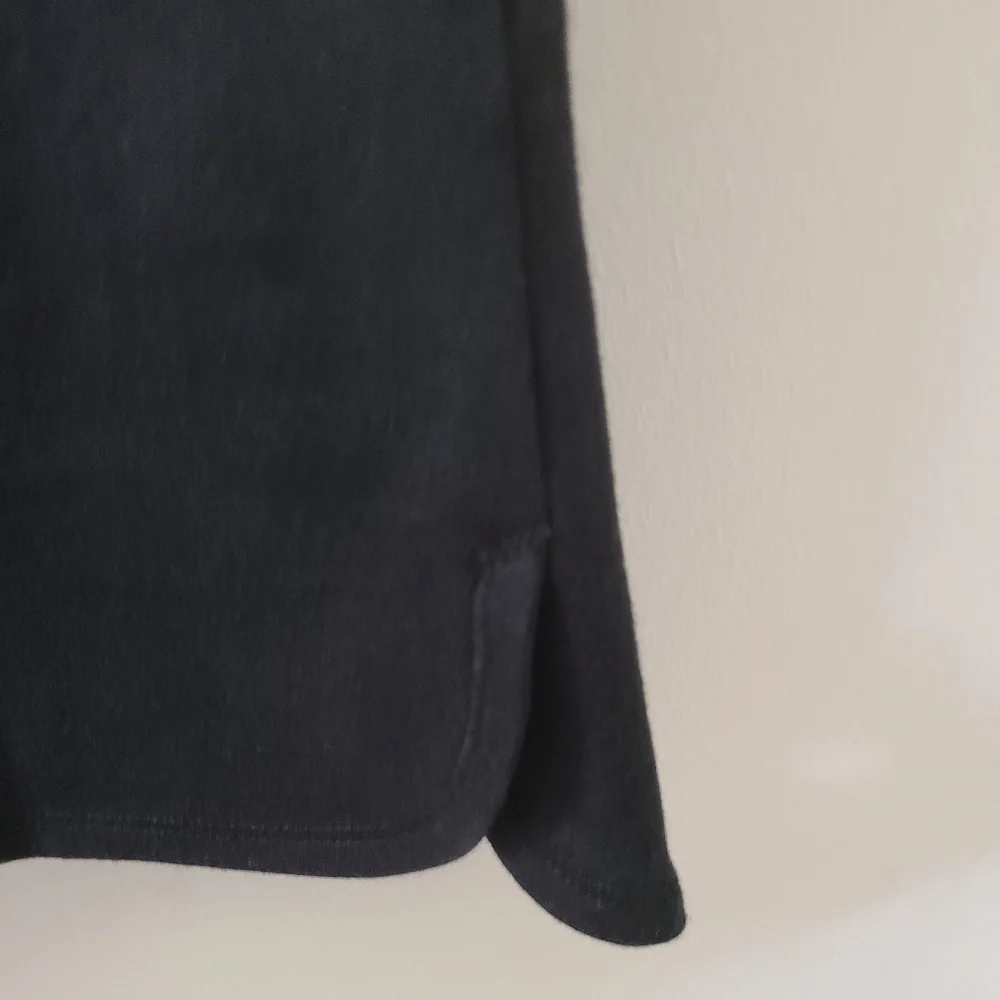 T by TALBOTS Black Cotton Blend Skort with Side Zippered Pockets PSmall NWT
